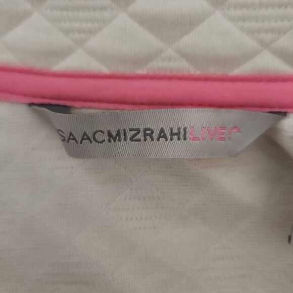 Isaac Mizrahi Cream Quilted Jacket Size XXS Ivory Lightweight Jacket - Picture 5 of 7